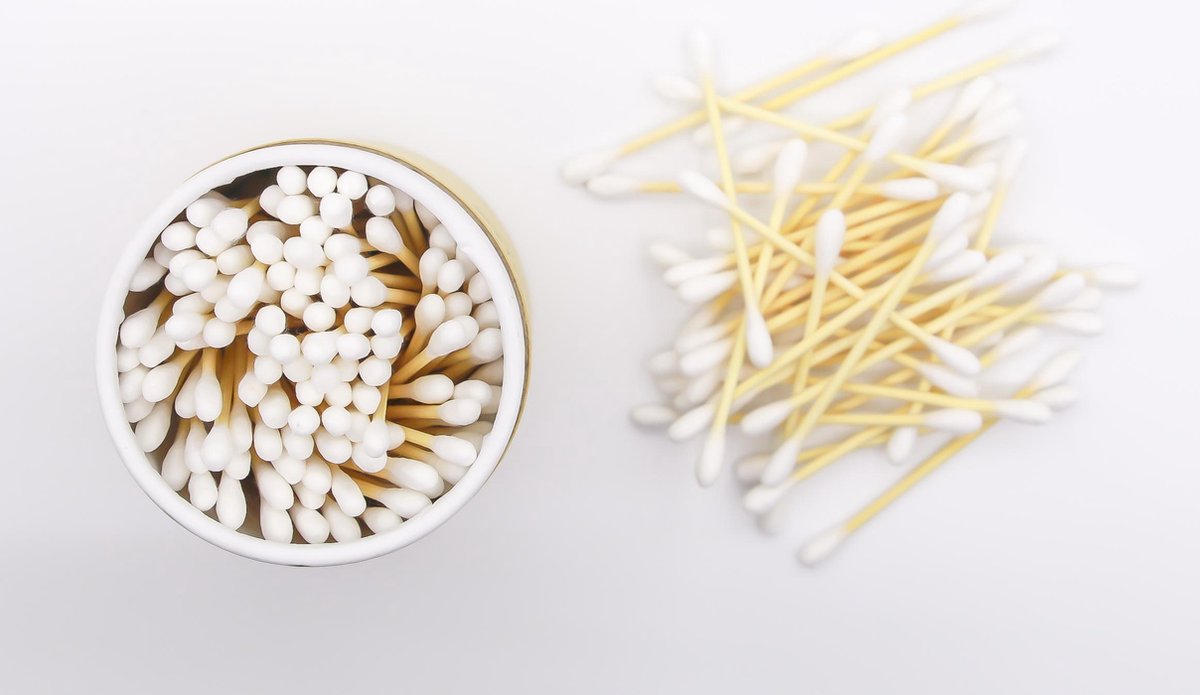 Bamboe Wattenstaafjes | 2 x 200 stuks | 100% Biologisch Afbreekbaar | Oorstokjes | Plastic-vrij | Bamboo Cotton Buds | Biodegradable cotton buds | 2-Pack