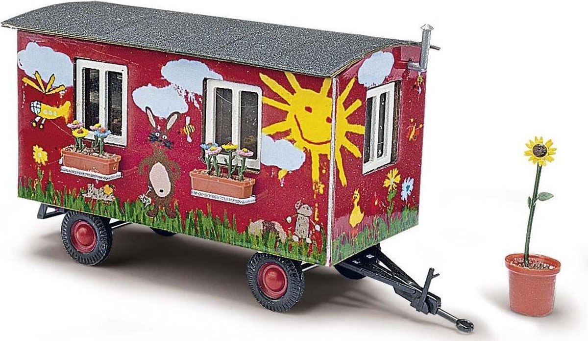 Busch - Anhänger Gartenwagen (Ba59933) - modelbouwsets