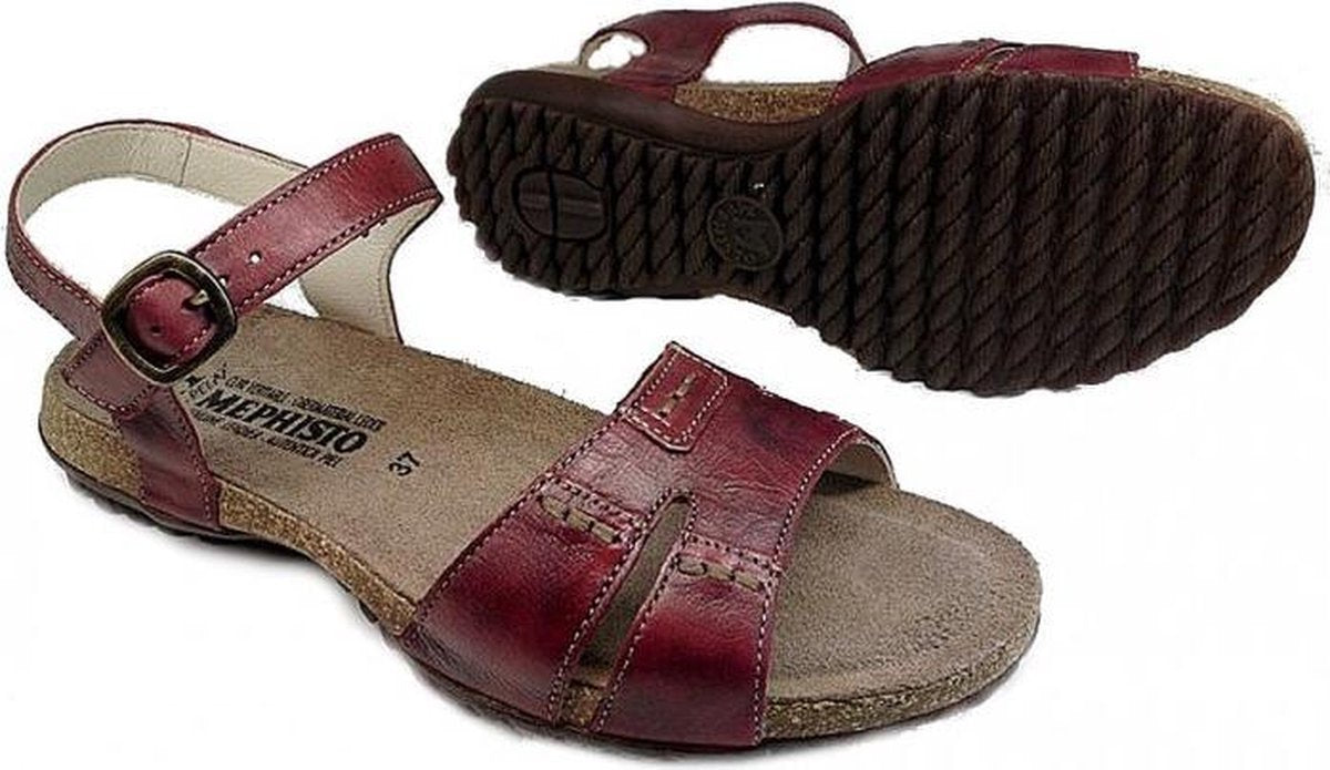 Mephisto BYLBA Dames Sandalen - Rood - Maat 42