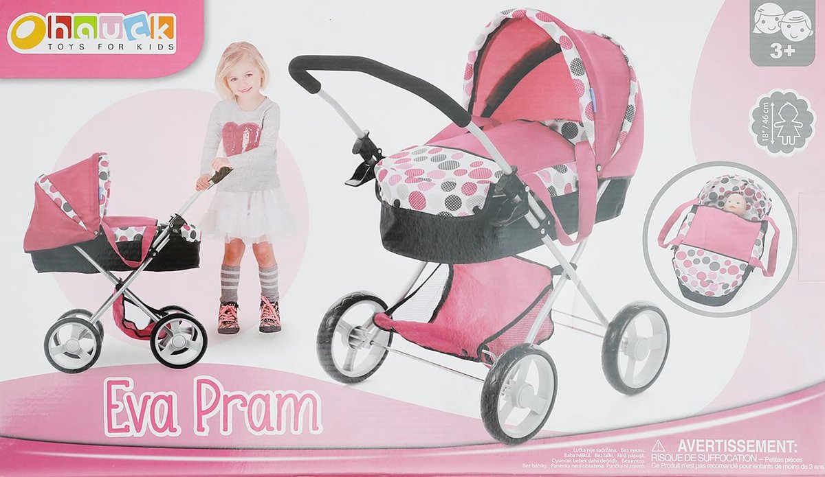Shipndsell - Mooie poppenwagen + Maxi-Cosi - inklapbaar