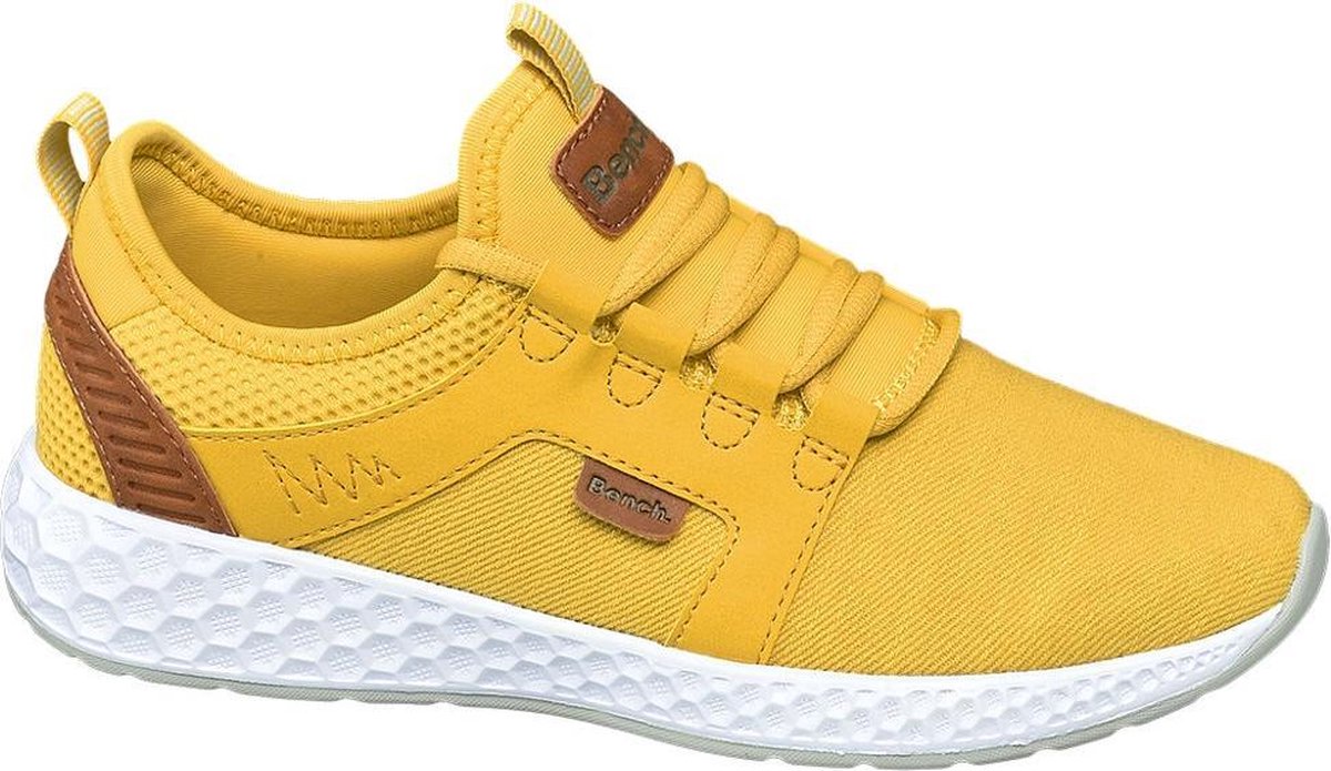 Bench Dames Oker gele sneaker memory foam - Maat 39