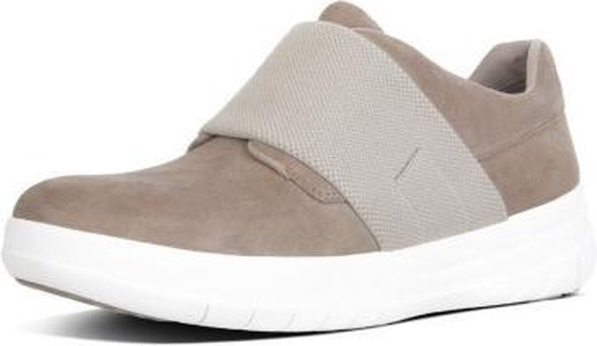 Sneaker FitFlop Sporty-Pop  Slip-On Suede Desert Stone-Schoenmaat 36