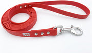 Miqdi BioThane hondenriem – rood – 19 mm breed - 10 meter lang - zonder handvat