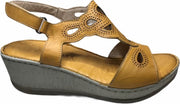 manlisa plateau sandaal s207-8015 geel mt 37