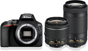 Nikon D3500 + AF-P DX 18-55 VR + AF-P 70-300 VR - Zwart