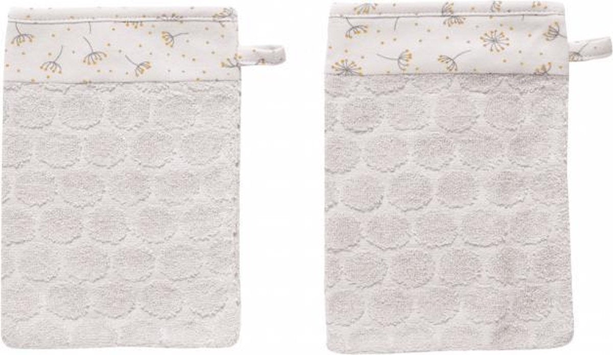 bébé-jou Fabulous Washandjes 2 stuks - Wish Grey