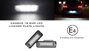 LED Kentekenverlichting set voor Seat Altea XL Exeo Ibiza Leon Toledo CANBUS 18 SMD LED Kenteken LED lampen set verlichting units wit licht