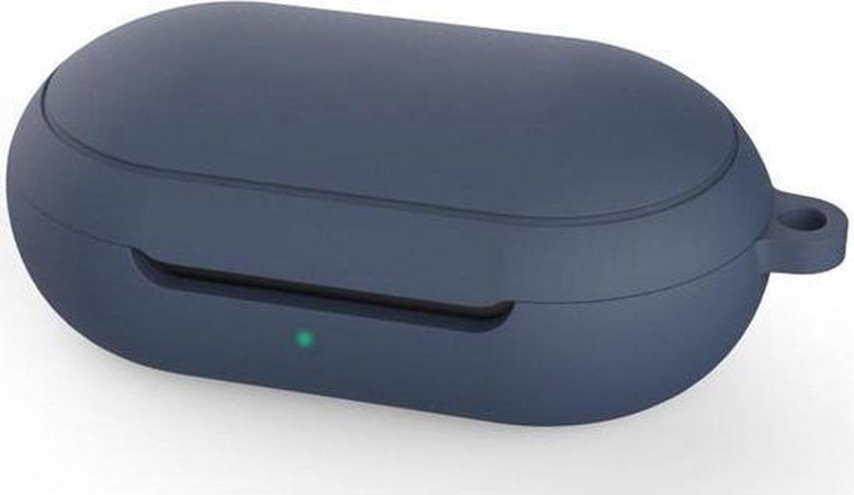 Samsung Galaxy Buds Siliconen Hoesje Blauw - siliconen Case Buds