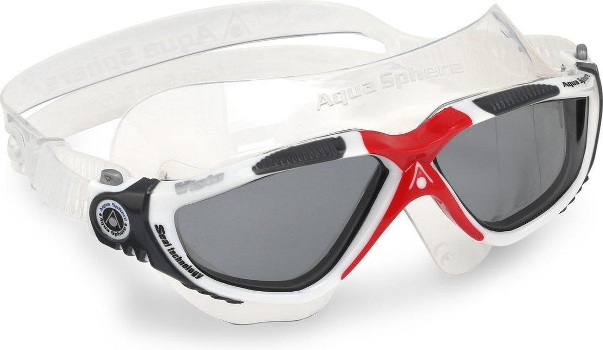 Aqua Sphere Vista - Zwembril - Volwassenen - Dark Lens - Wit/Grijs