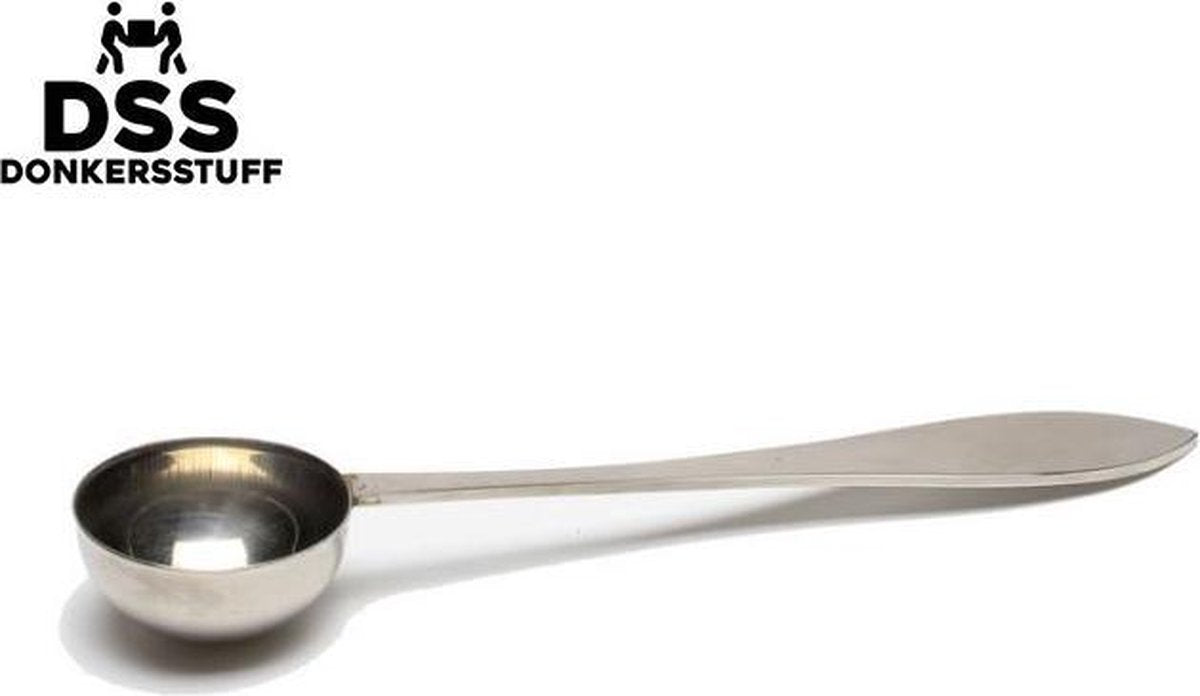 Donkersstuff - RVS Maatschep - Losse Thee - Koffie Maatlepel - Thee Maatlepel - Maat Lepel - Maatlepel