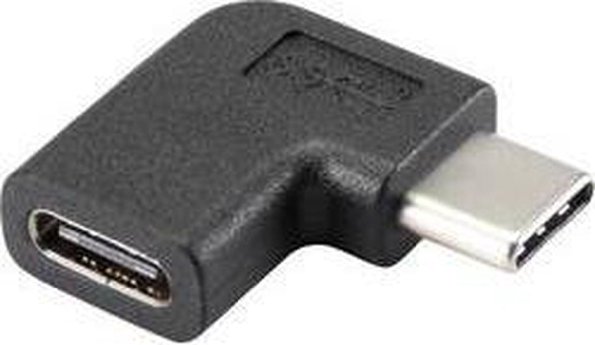 Renkforce USB 3.2 Gen 2 (USB 3.1 Gen 2) Adapter [1x USB-C stekker - 1x USB-C bus] 90° haaks naar rechts