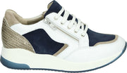 Verhulst 1333 K - Volwassenen Lage sneakers - Kleur: Wit/beige - Maat: 40