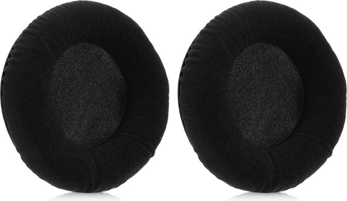 kwmobile 2x fluwelen oorkussens voor AKG K601 / K701 / K702 / Q701 / K612 Pro / K712 koptelefoons - Kussens voor over-ear-koptelefoon in zwart