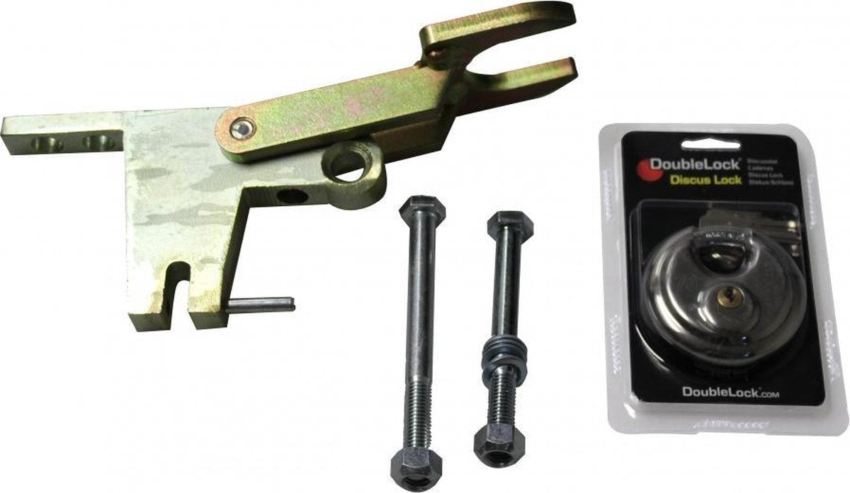 DoubleLock A60 Fixed Lock - onderbouw koppelingsslot voor ongeremde koppelingen - 2x verticaal M12