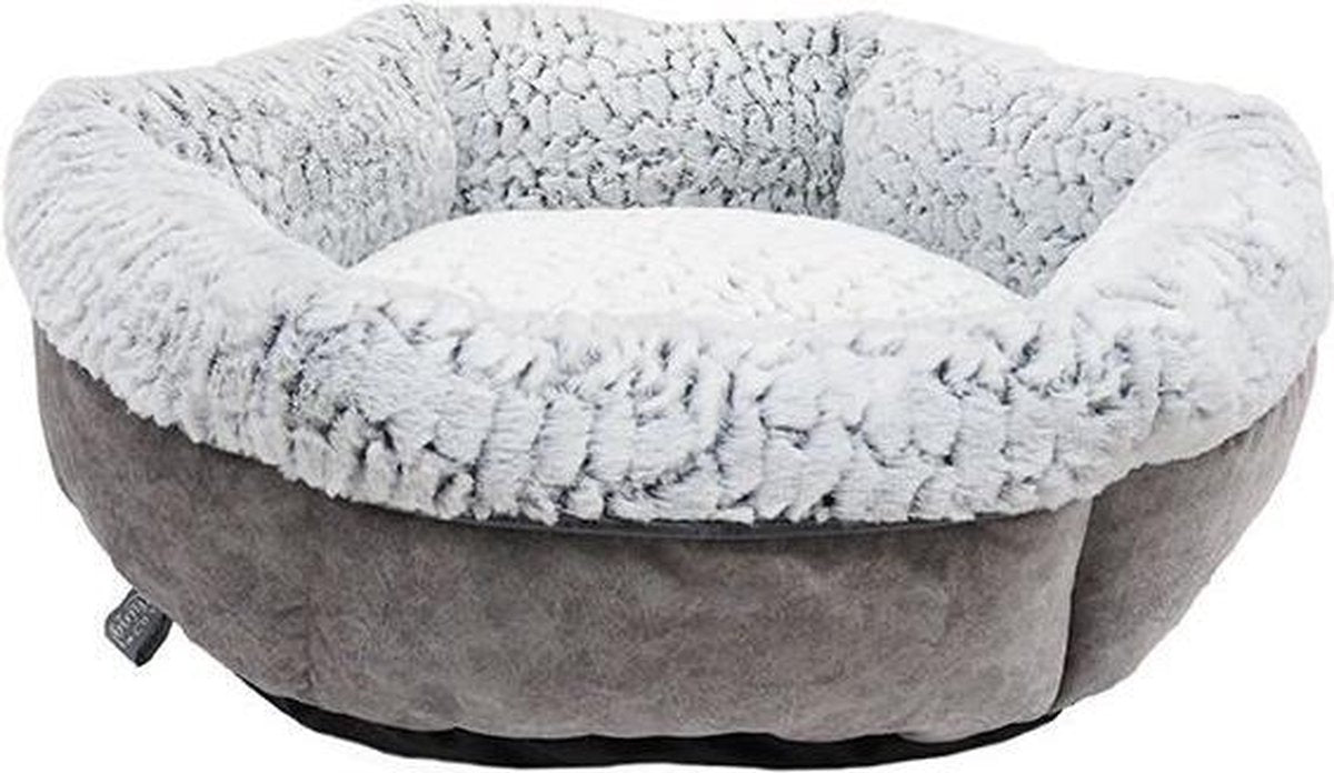 Rosewood hondenmand luxury plush rond grijs 48x48 cm