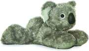 Pluche grijze koala knuffel 20 cm - Koala Australische buideldieren knuffels - Speelgoed voor peuters/kinderen