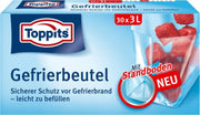 Toppits diepvrieszakken 3 liter 60 STUKS (2 x 30 stuks) - GEEN ZIPSLUITING