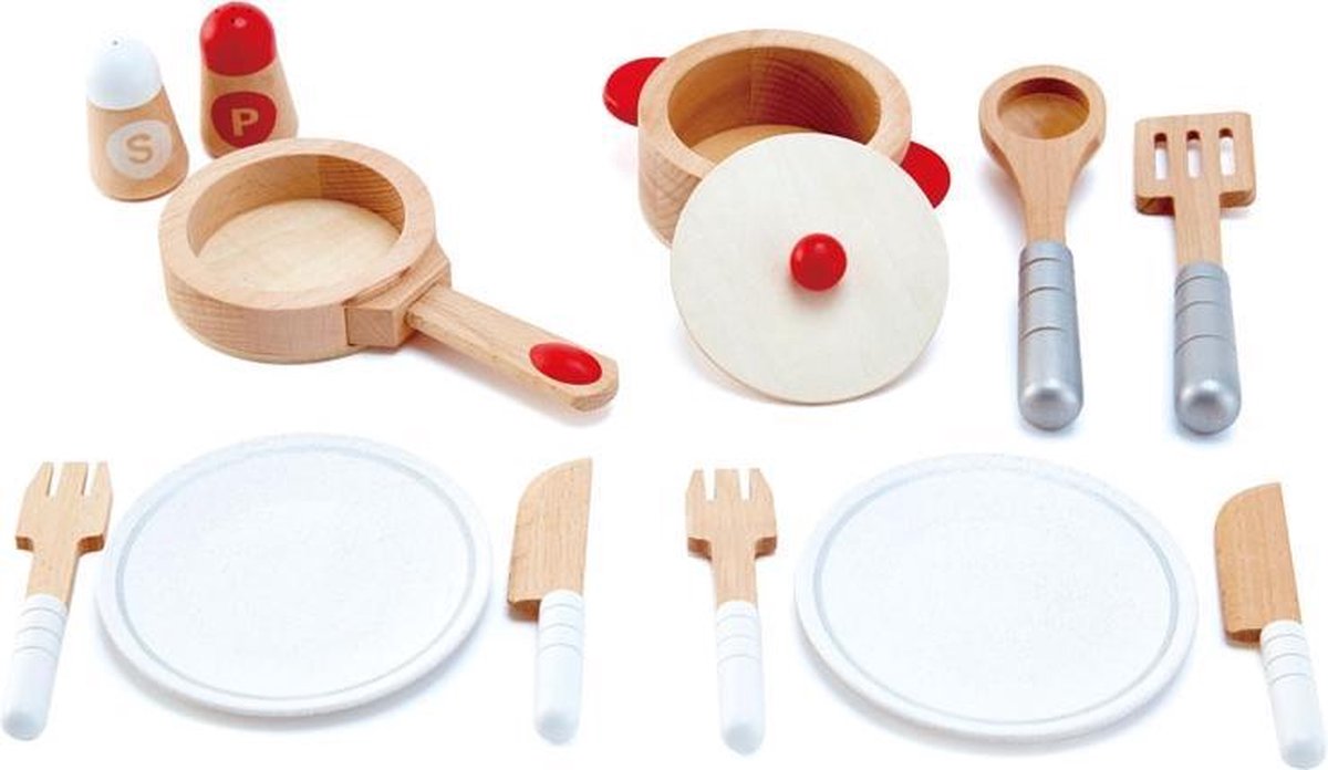 Hape Houten Kook & Serveerset