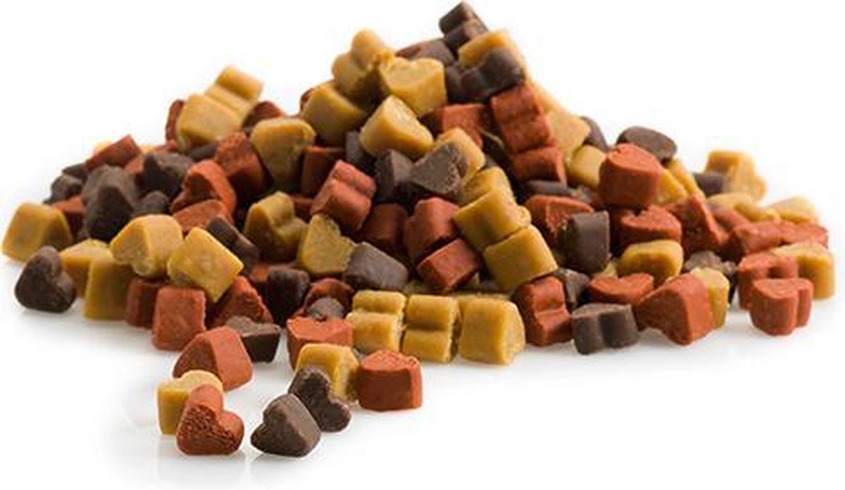 Snack Frigera Semi-Moist Soft Treats Mini Hearts Mix 500 G