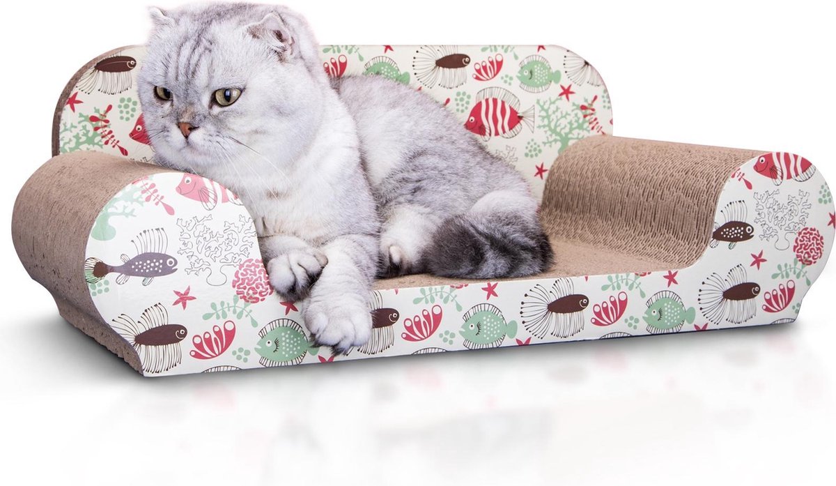 Nobleza 46IIC Design Krabsofa - Krabplank met Catnip - L54 x B26 x H20 cm