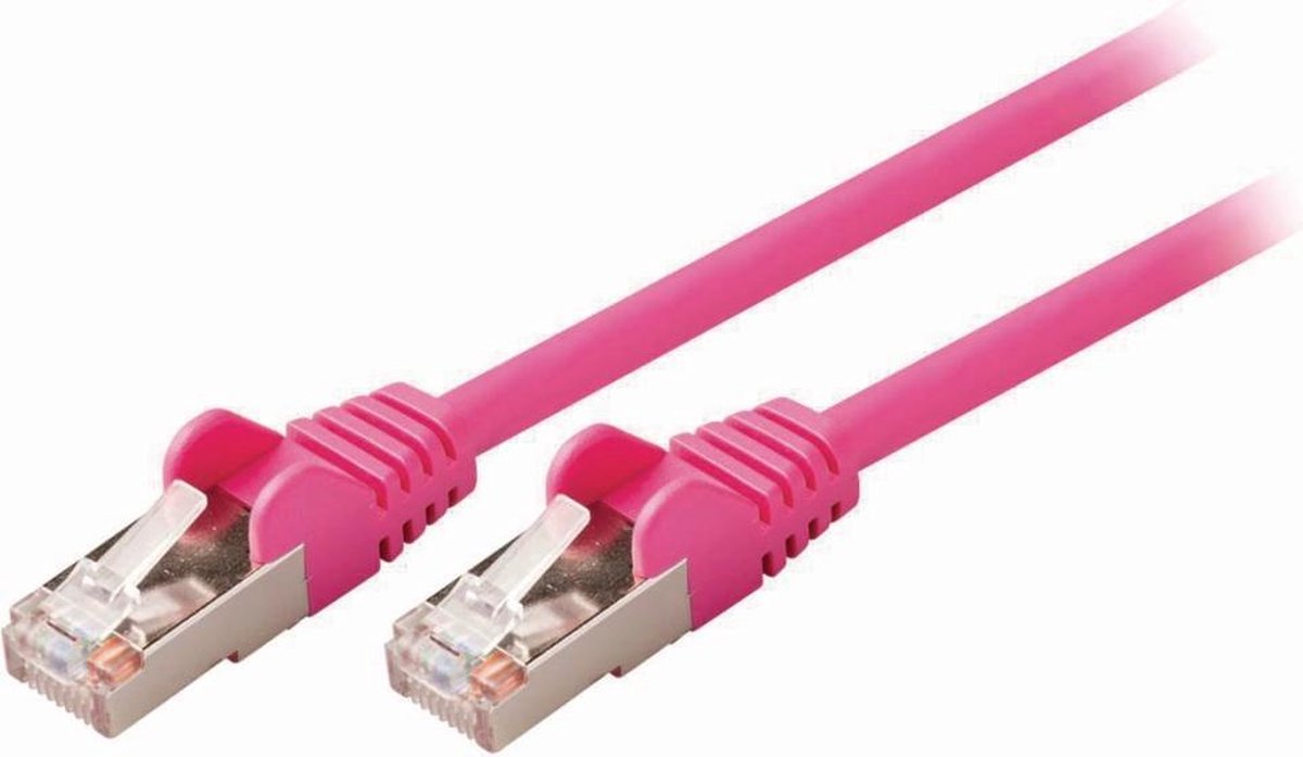 Cat 5e SF/UTP Network Cable | RJ45 Male - RJ45 Male | 0.5 m | Pink