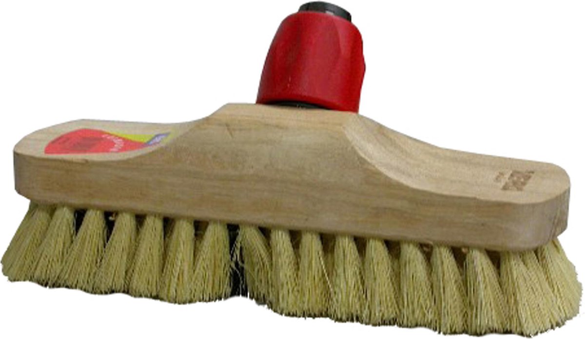 Luiwagen hout 23 cm met steelhouder