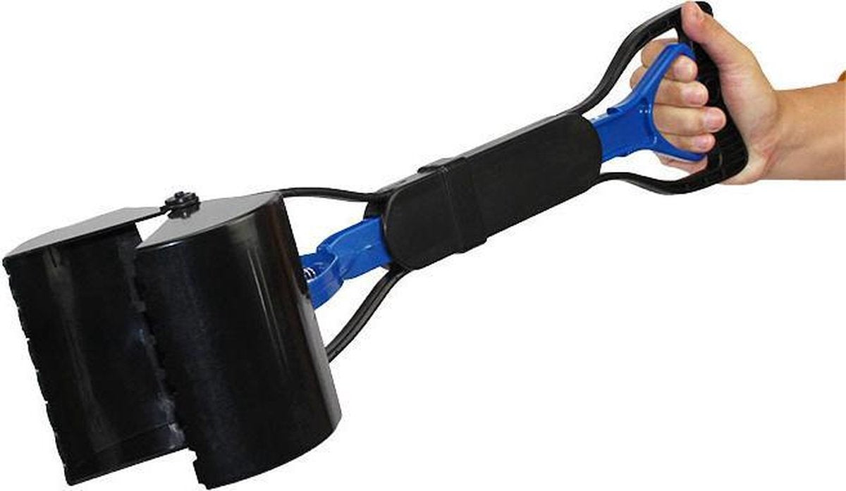 Maoo Hondenpoepschep - Poepschep - Extra Lang - 63 x 13 cm - Opvouwbaar - Blauw