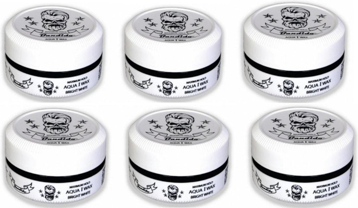 BANDIDO AQUA WAX BRIGHT WHITE 6 STUKS