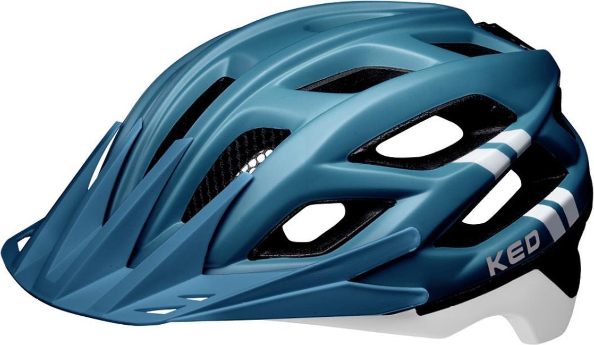 Fietshelm Companion L (55-61cm) - blue white matt