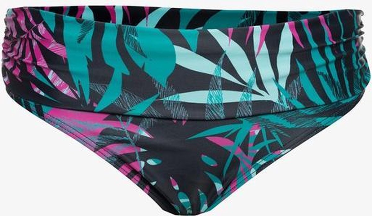 Osaga dames bikinibroekje met bloemenprint - Blauw - Maat 42