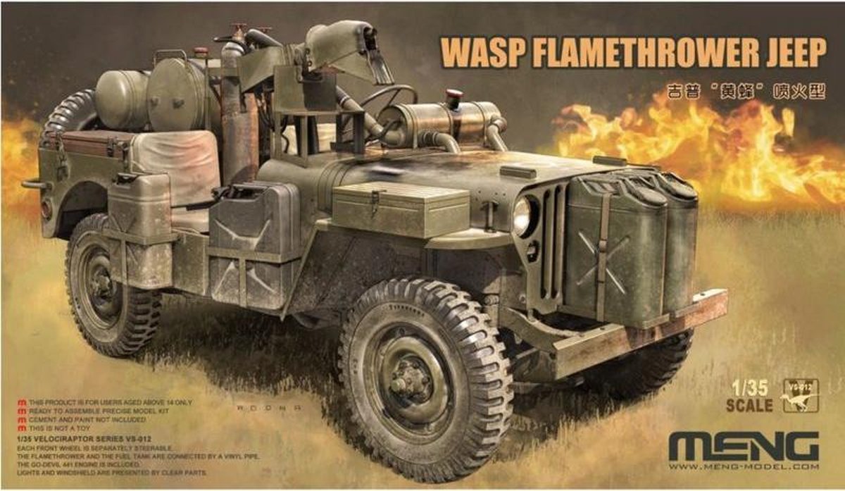 Meng | VS-012 | MB Military Vehicle WASP Flamethrower | 1:35