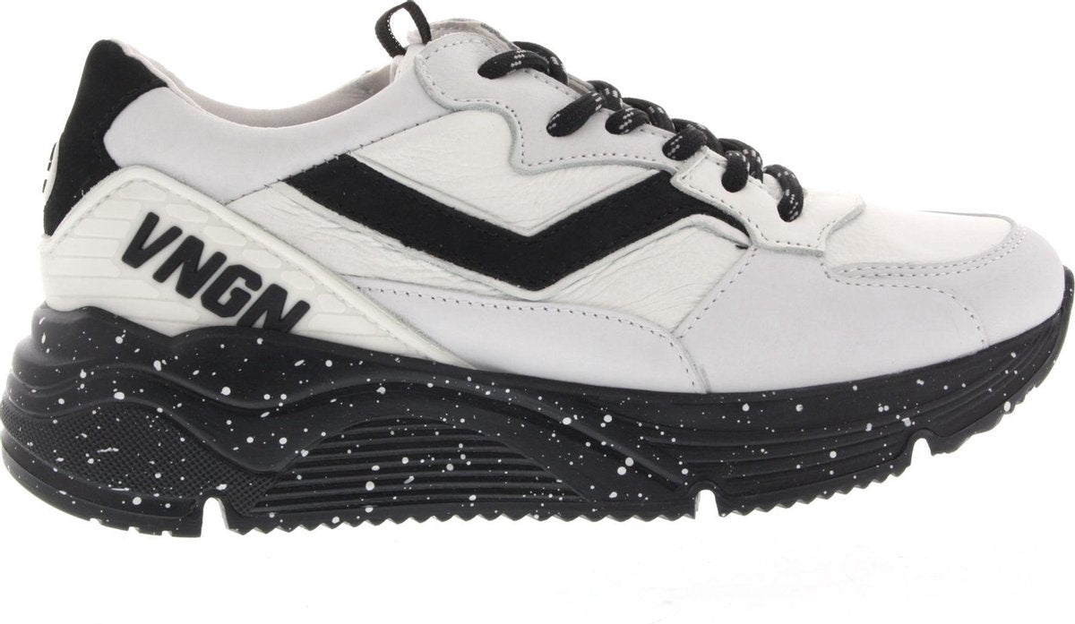 Jongens Veterschoenen & Klitteband Vingino Celso Sneaker Wit - Maat 31