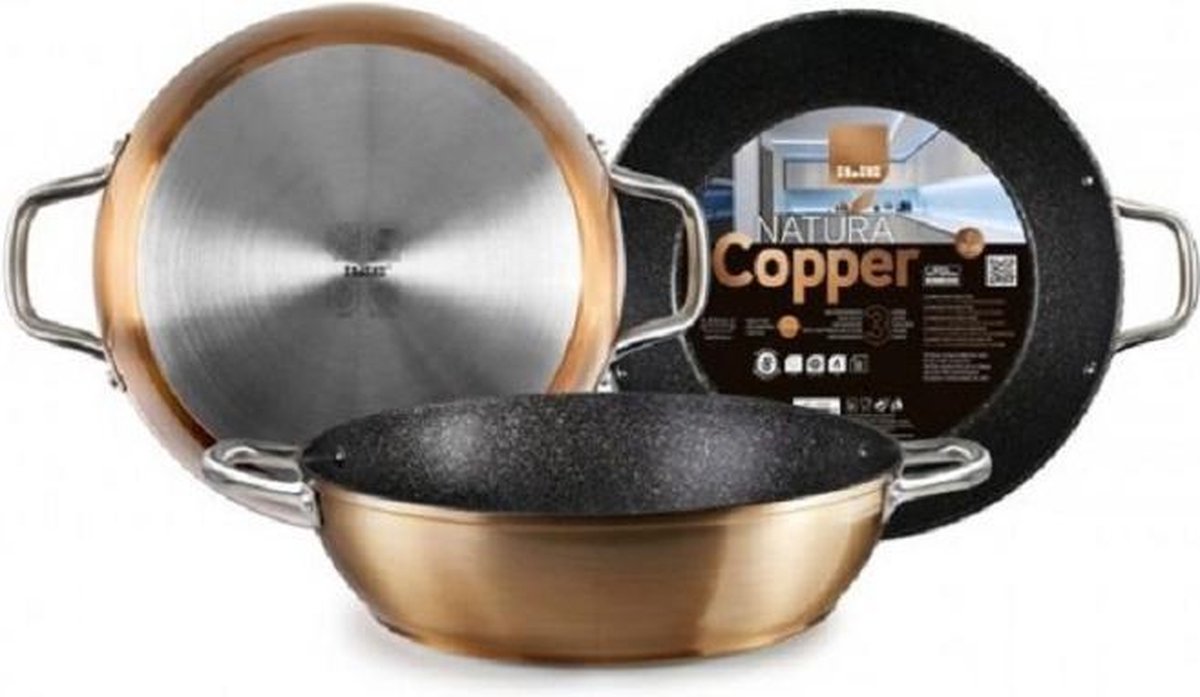 Ibili Natura Copper Braadpan Ø 28 cm.