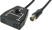 OKS Coax (m) - 2x Coax (v) game console schakelaar - 0