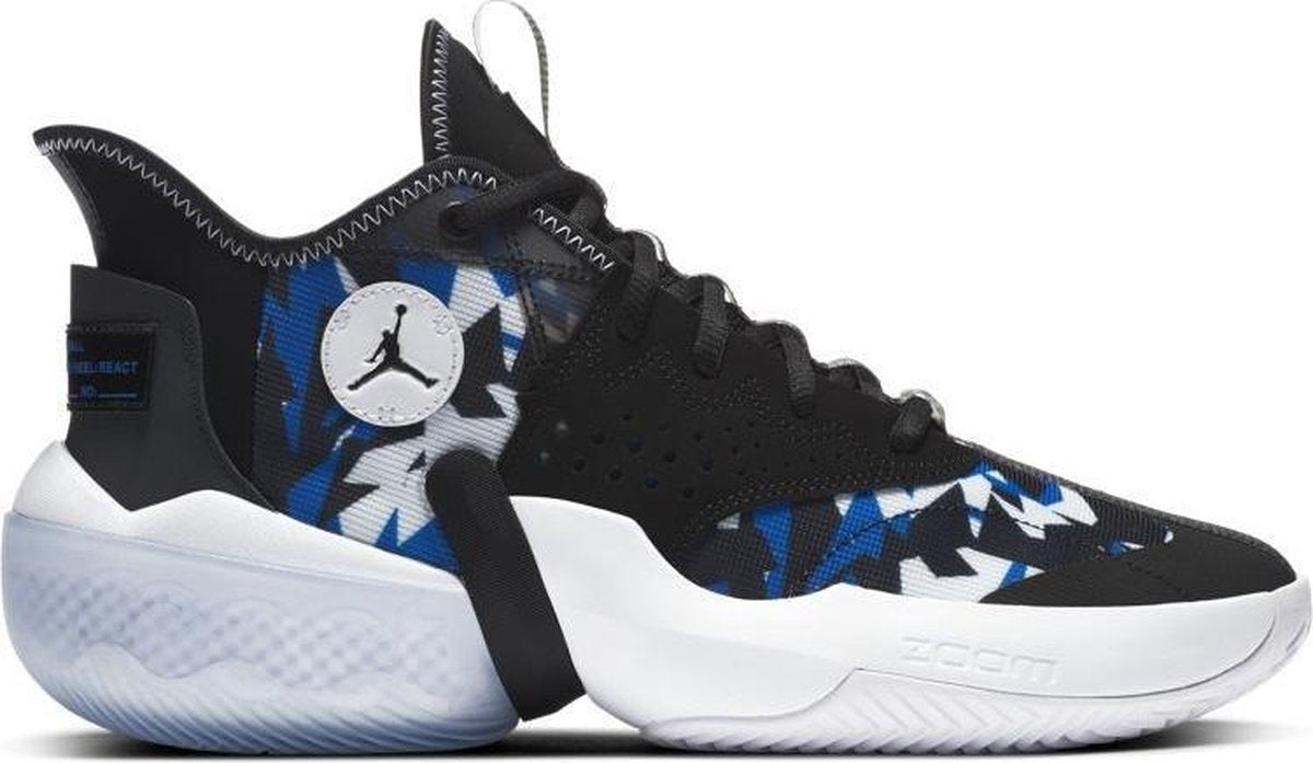 Jordan React Elevation Zwart Blauw Schoenmaat EU : 44