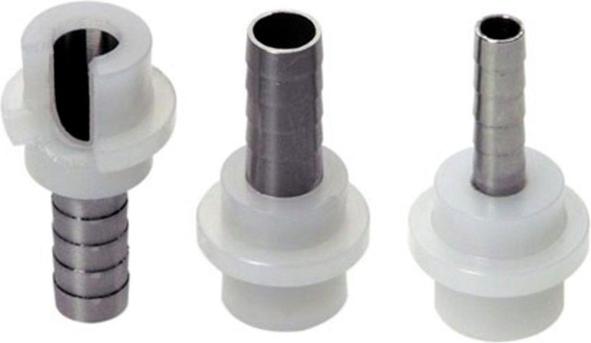Tulle voor bier- of CO2-slang met gegoten afdichting - recht 10mm