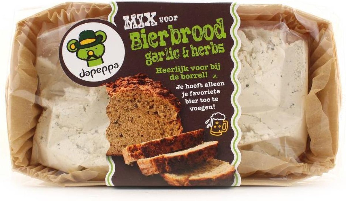 Bierbrood Garlic & herbs - Dapeppa - 400 gr