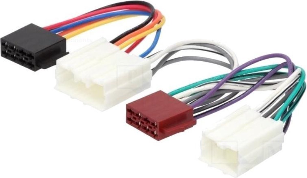 ISO aansluitkabel Volvo (36.0x18.0mm) en (26.3x19.3mm)