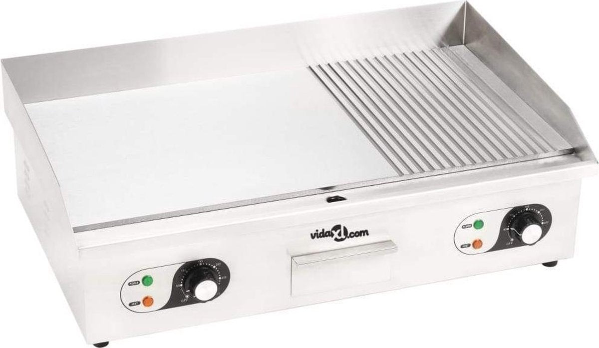 Medina Bakplaat elektrisch 4400 W 73x51x23 cm roestvrij staal