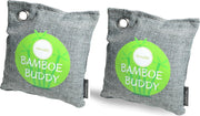 DecoRD Geurvreter Bamboe 2x500g - 100% Natuurlijke Luchtverfrisser - Luchtontvochtiger/Vochtvreter Voor Auto/Woonkamer/Schoenen/Zweetvoeten - 2 Jaar Houdbaar - Zon Oplaadbaar - Geschikt voor 50m2