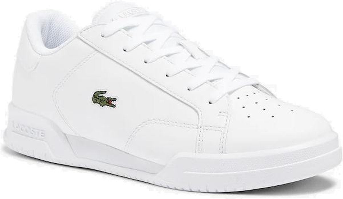 La Coste Twin Serve heren sneakers wit