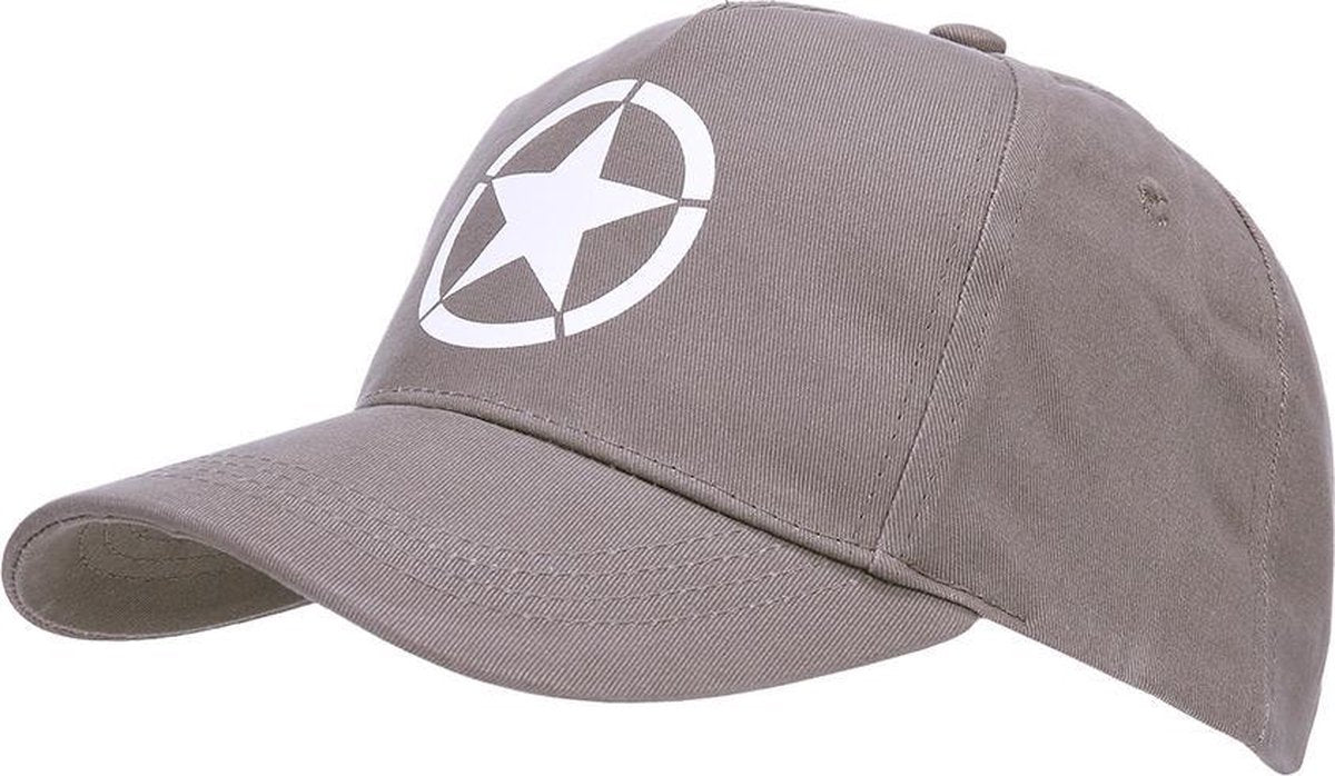 Fostex baseball cap Allied Star WWII grijs