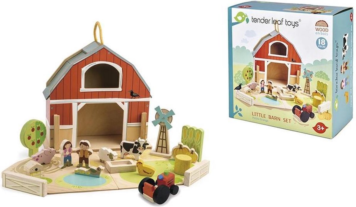 Houten speelset Boerderijschuur | Tender Leaf Toys