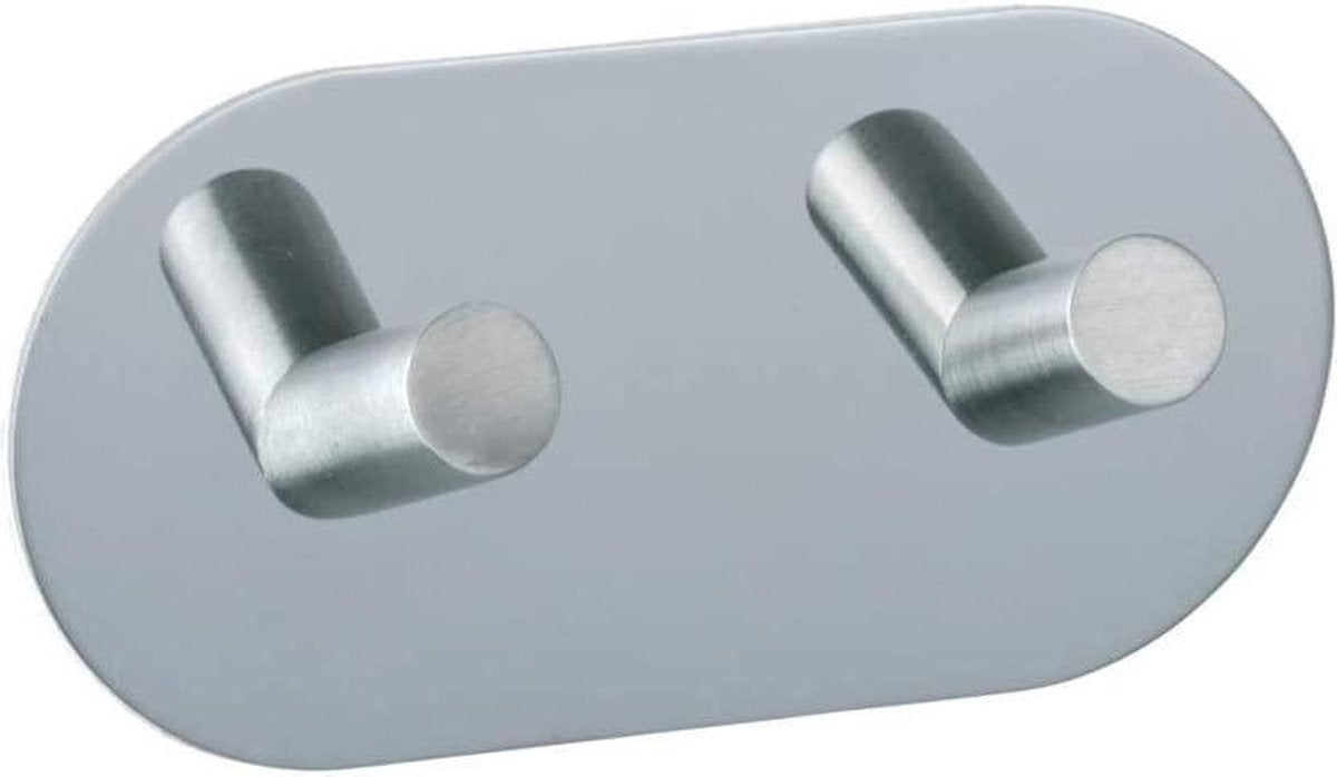 Wenko Wandhaak Duo 10 Cm Rvs