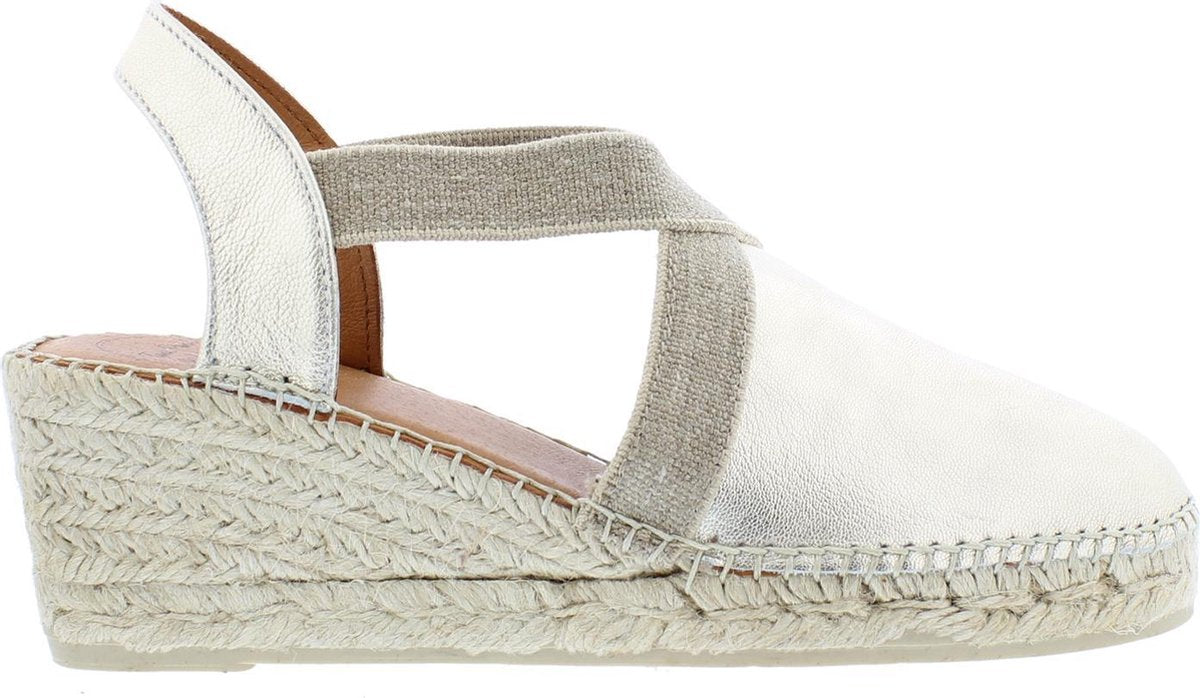 Toni Pons Tossa Dames Espadrilles - Platinum - Maat 37