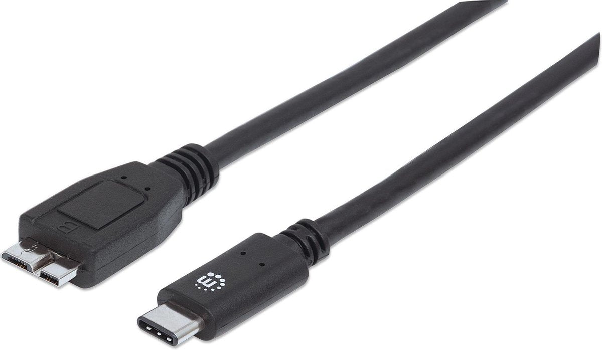 Manhattan USB-kabels USB 3.1 C/Micro-B