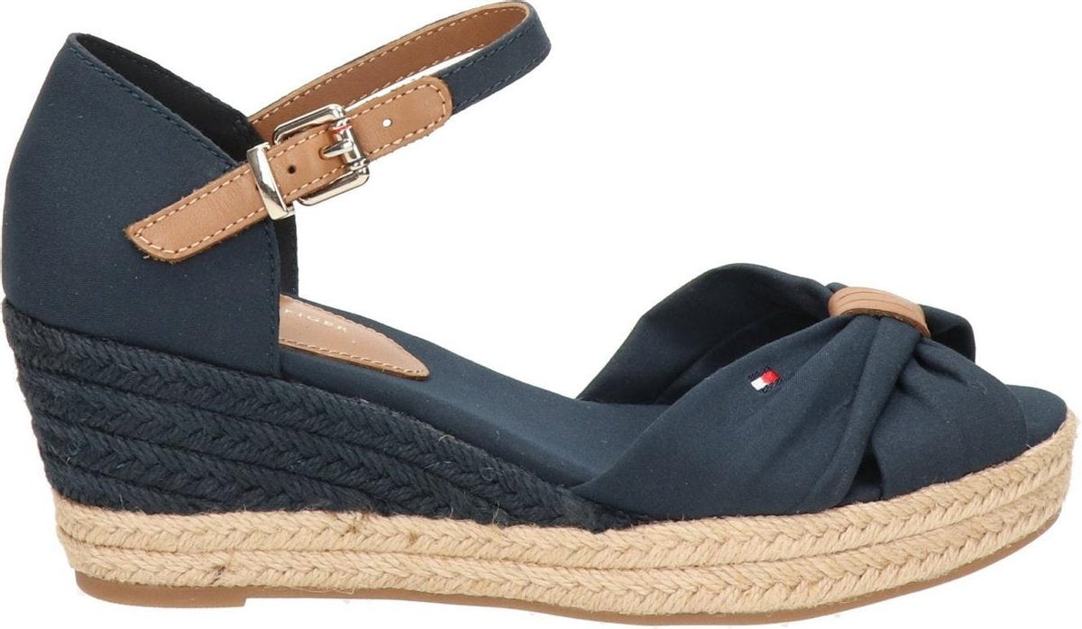 Tommy Hilfiger dames sleehak sandaal - Blauw - Maat 40