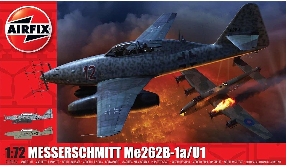 Airfix - Messerschmitt Me262-b1a (Af04062)