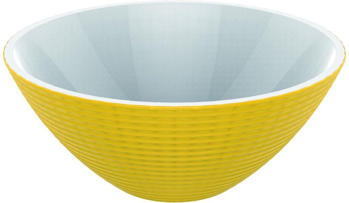 Zak!Designs Saladeschaal 2-Tone Acai - Ø 16 cm - 600 ml - Geel