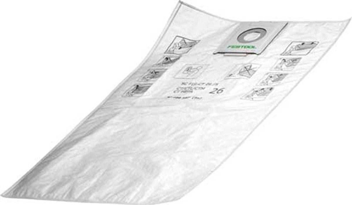 Festool 496187 SC FIS-CT 26/5 Selfclean filterzak voor CT 26 (5st) - 496187